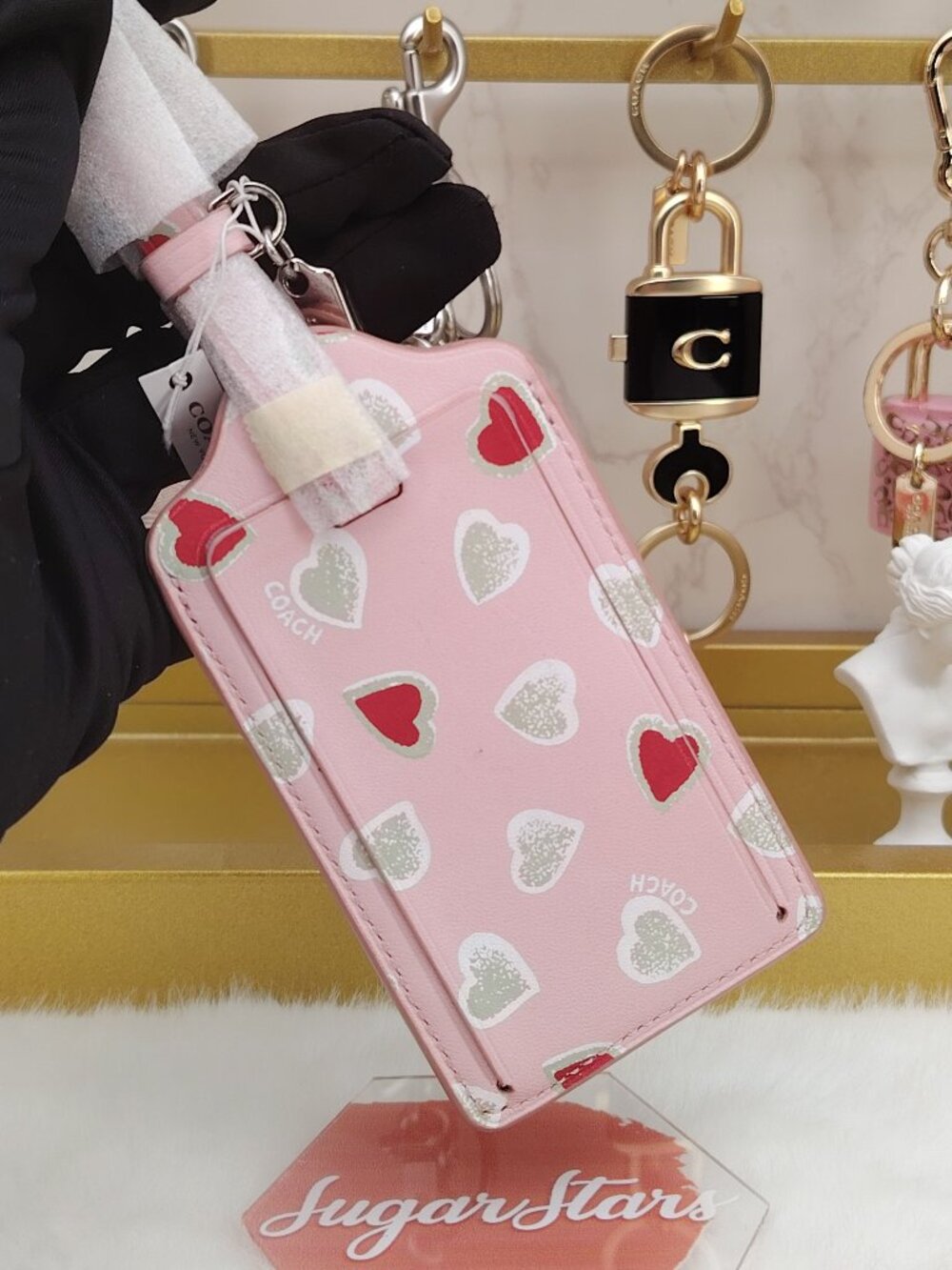 Coach luggage tag bag charm bag accessories